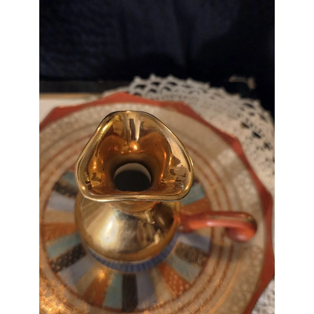 Vintage Victoria Czechuslovakia Warrented 22 Carat Bud Vase